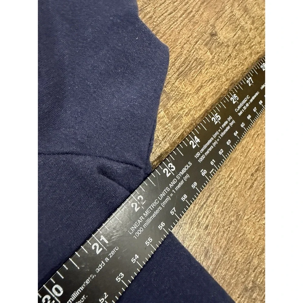Patagonia Crewneck Sweatshirt Embroidered Logo Patch Large Navy Blue - Picture 7 of 7